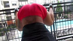 Black beauty’s striptease and dance routine