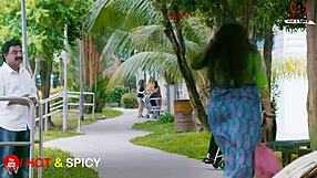 Swarnamalaya flaunts her massive big boobs in steamy display