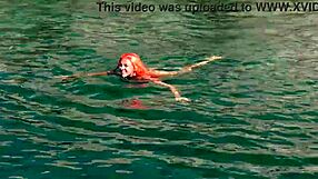 Skinny Girl Flashes Shaved Wet Pussy and Small Tits in Bold Outdoor Display