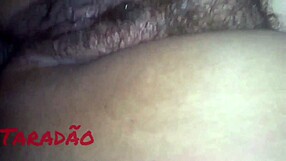 Cumming deliciously in my whore's hairy ass with big natural tits and ripped clothes.