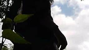 Curvy Brazilian Flashes In The Woods