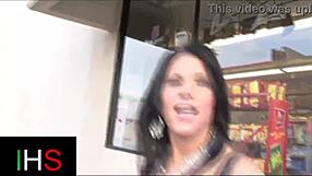 Wonderful MILF Fucked Hard by Black Guy with Monster Cock in Wild Session