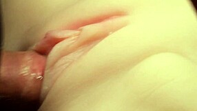 Flush Lube Deep in Her Shaved Pussy with Force