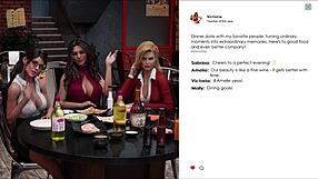 3D visual novel with hot and curvy girls in sexy outfits