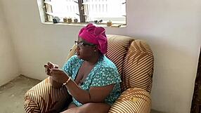 Having a chat with my mummy about satisfying her on bed