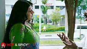 Swarnamalaya flaunts her massive big boobs in steamy display