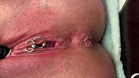 I’m just rubbing my pierced clit hard in latex gloves for fun.