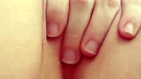 Beautiful blonde teen shows off her tight pussy in amateur video