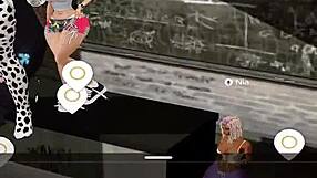 big booty latina bitch twerking at party