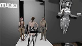 Teen Pornstar Uses Dildo in Public Anal Fucking During Fallout 4 Game