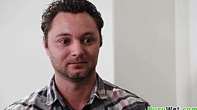 Sensual Teen 18+ Brunette Applies Nuru Gel And Sucks Client's XXL Cock - Brad Sterling Xxlayna Marie