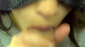 hey, check out this close-up japanese blowjob ending with cum in mouth