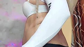 hermosa transexual blanca nieves looks stunning in crossdressing