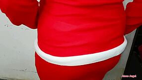 I’m stunned by this mature pregnant woman showing huge tits at Christmas.