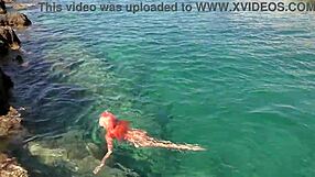 Skinny Girl Flashes Shaved Wet Pussy and Small Tits in Bold Outdoor Display