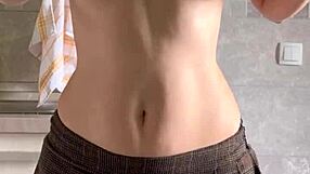 Cute Petite 18+ Girl Maiskii Touches Herself with Dildo and Fingers Solo