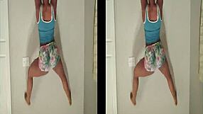 Twerking booty shakes wildly.