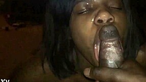 Freak ebony gets sloppy facial