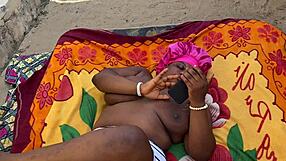 Having a chat with my mummy about satisfying her on bed