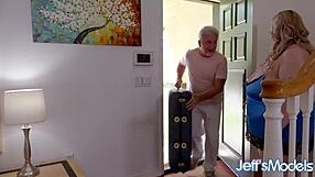 thick blonde martini margo hints at needing pussy massaged