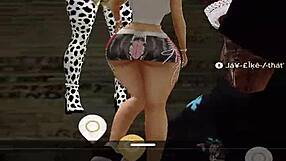 big booty latina bitch twerking at party