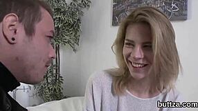 Exquisite tight teen 18+ gets her narrow muff and small ass hole penetrated