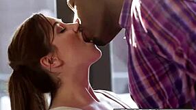 Petite teen babe rides massive BBC to clear her debt