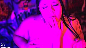 my bbw girlfriend gives amazing foot sex with her wet pussy