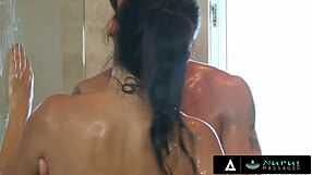 Nuru Massage - Busty Asian Katsuni Uses All Of Her Skills To Masturbate Her Clients Cock