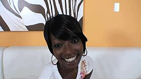 Wet Saliva Dripping on Ebony Amateur Facial Porn XXX