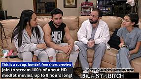 mia sucks dick and swallows a huge load in backstage domination