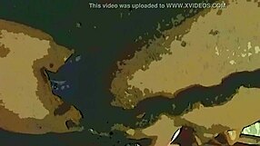 Dildo and tongue tag team on wet ebony pussy