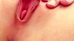 Beautiful blonde teen shows off her tight pussy in amateur video