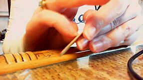 Sexy ASMR video featuring long nails and hands.