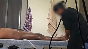 I witnessed a happy ending massage in the spa on hidden camera