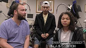 Michelle Anderson fucked twice, brother humiliated with handjob