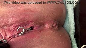 I’m just rubbing my pierced clit hard in latex gloves for fun.