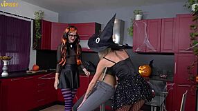 spooky puddle with girls kissing and dripping wet