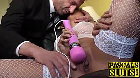 I’m so horny! Sexy Kimmie Foxx teases with toys and rubs in lingerie.