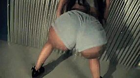 Twerking booty shakes wildly.