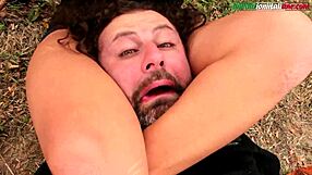 Voyeur Watches Outdoor Foot Worship and Facesitting Humiliation