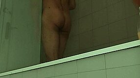 Sexy amateur guy shaves his monster cock in delicious session.