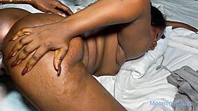 Ebony nurse moans while fucking big cock in lodge?