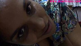 horny indian babe lily uses dildo on ass