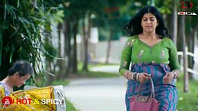 Swarnamalaya flaunts her massive big boobs in steamy display