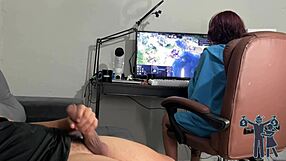 Latina Femdom Risks Exposing Big Cock!