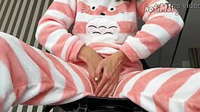 horny teen teases wet pussy to intense orgasm