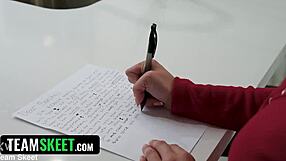 Blonde Babe Licks Balls and Sucks Sloppy Blowjob, Spanking Big Tits and Ass to Christmas Orgasm