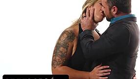 loving wife pleasures husband on camera