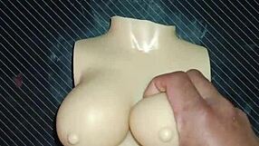 dolly asks for double penetration cum on tits